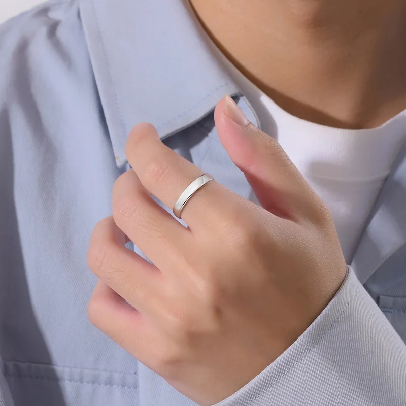 LIANDUO S925 Silver Rings Unisex-3