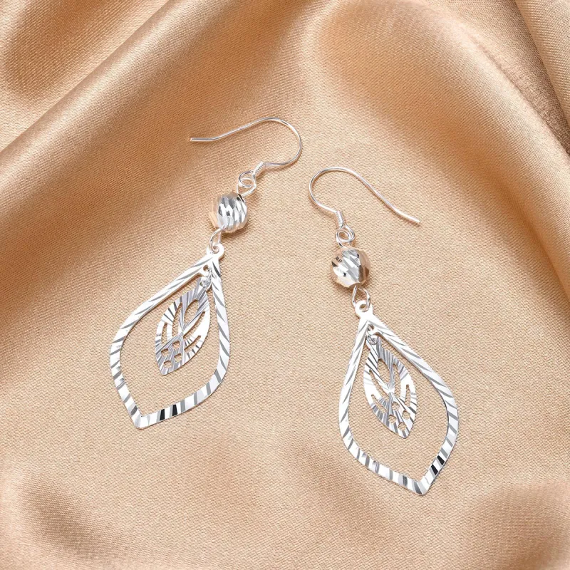 LIANDUO S990 Fine Silver Earrings Women's-1