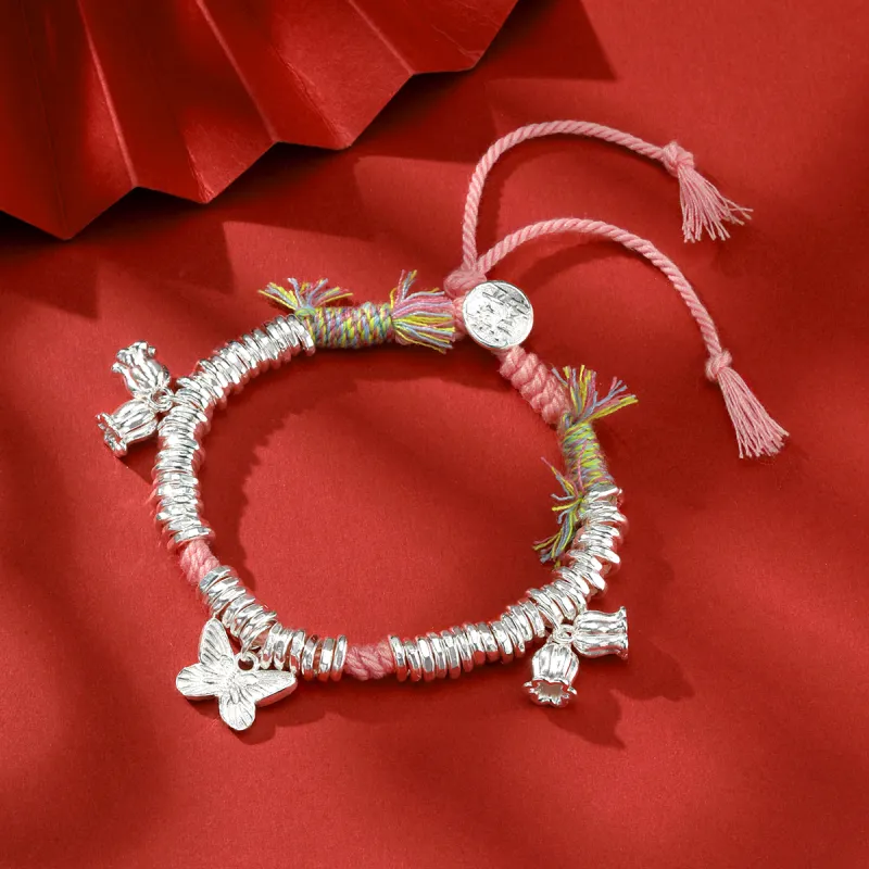 LIANDUO S999 Fine Silver Pure Silver Bracelets Women's-2