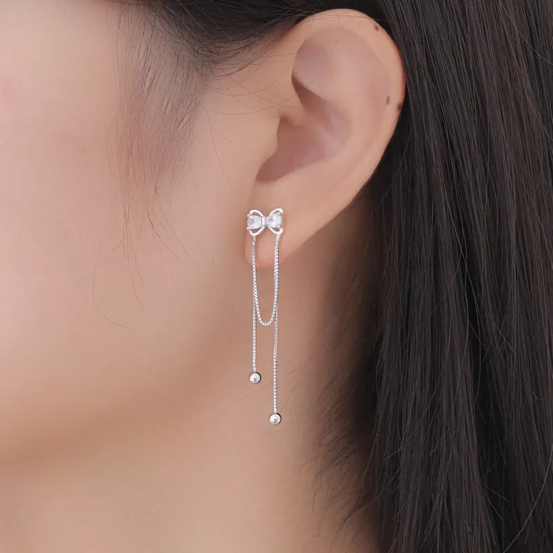 LIANDUO S925 Silver Earrings Women's-1