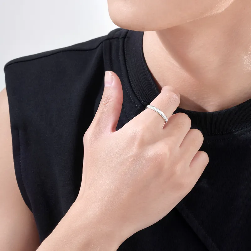 LIANDUO 999 Fine Silver Rings Unisex-6