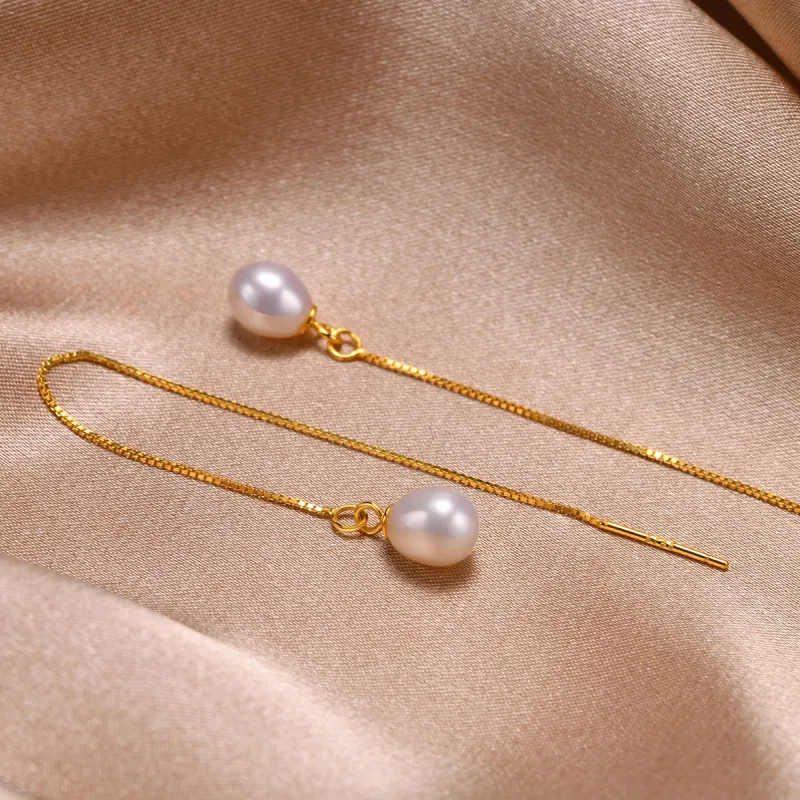 LIANDUO 925 Sterling Silver Drop Earrings Women's-6