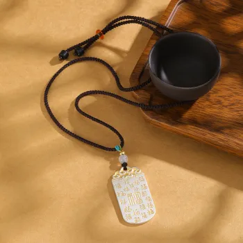 LIANDUO S999 Fine Silver Sterling Silver Necklaces Unisex