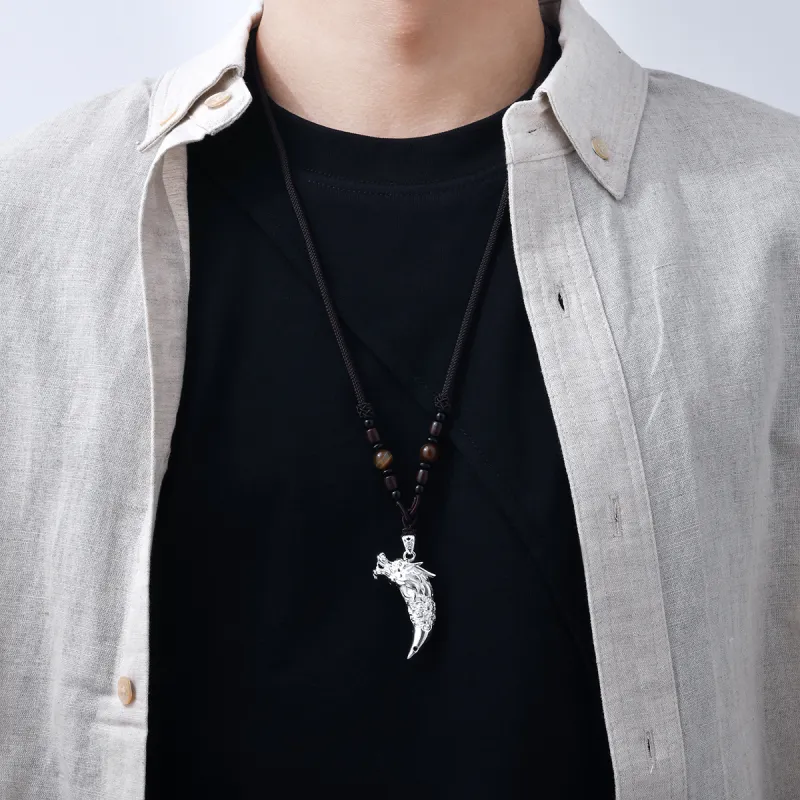 LIANDUO S990 Fine Silver Necklaces Men's-6