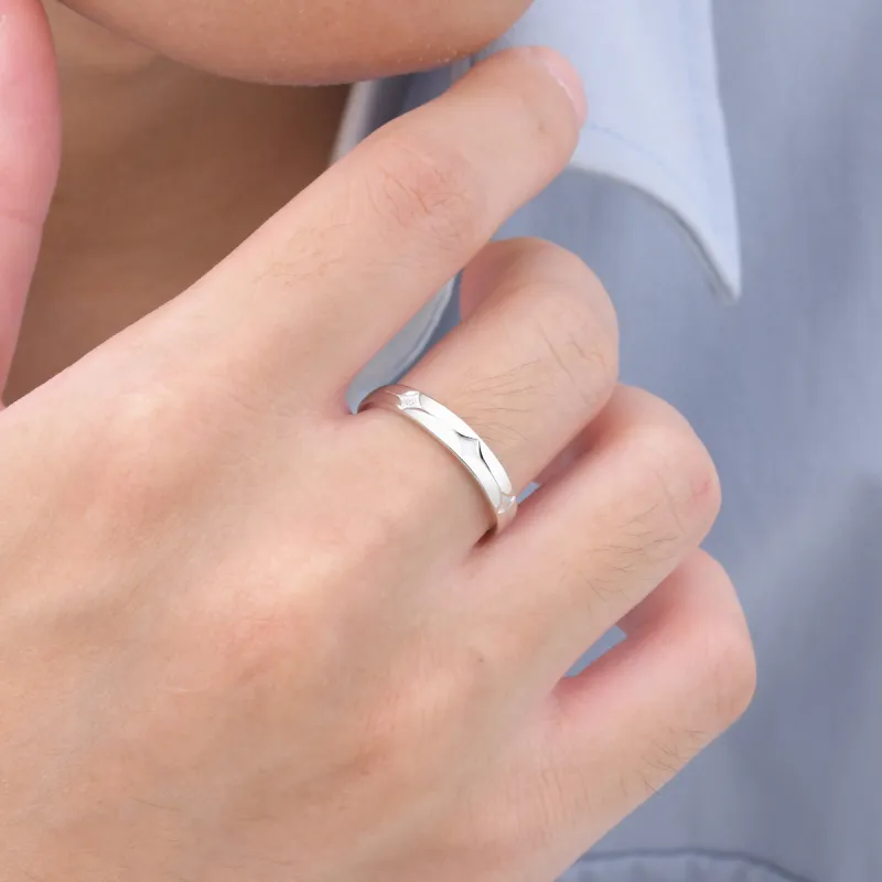 LIANDUO S925 Silver Rings Unisex-5