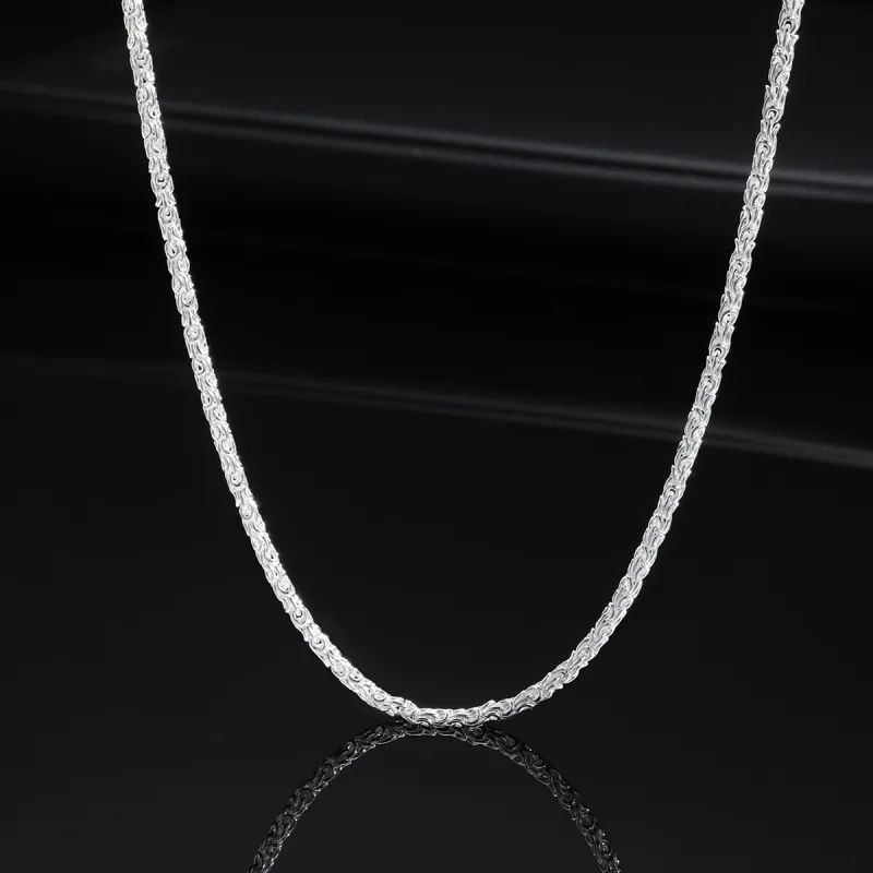 LIANDUO S990 Silver Sterling Silver Necklaces Unisex-1