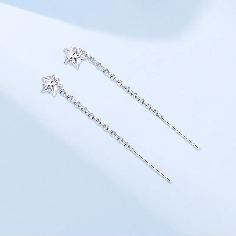 LIANDUO 925 Sterling Silver Drop Earrings Women's-2