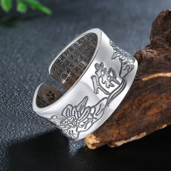 LIANDUO S999 Fine Silver Rings Men's