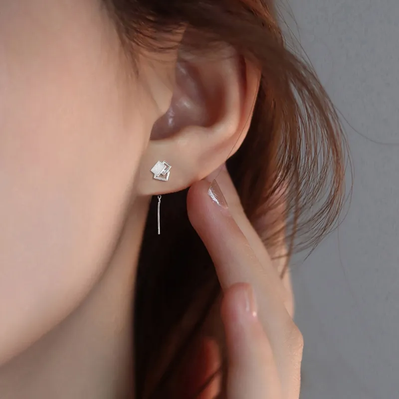 LIANDUO S999 Fine Silver Drop Earrings Women's-3