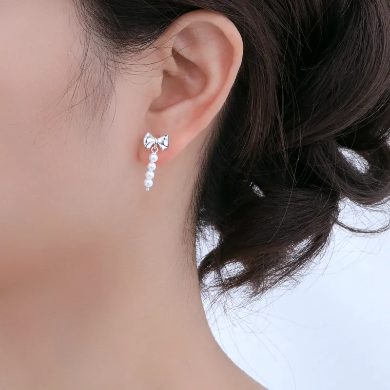 LIANDUO S925 Silver Earrings Women's-4