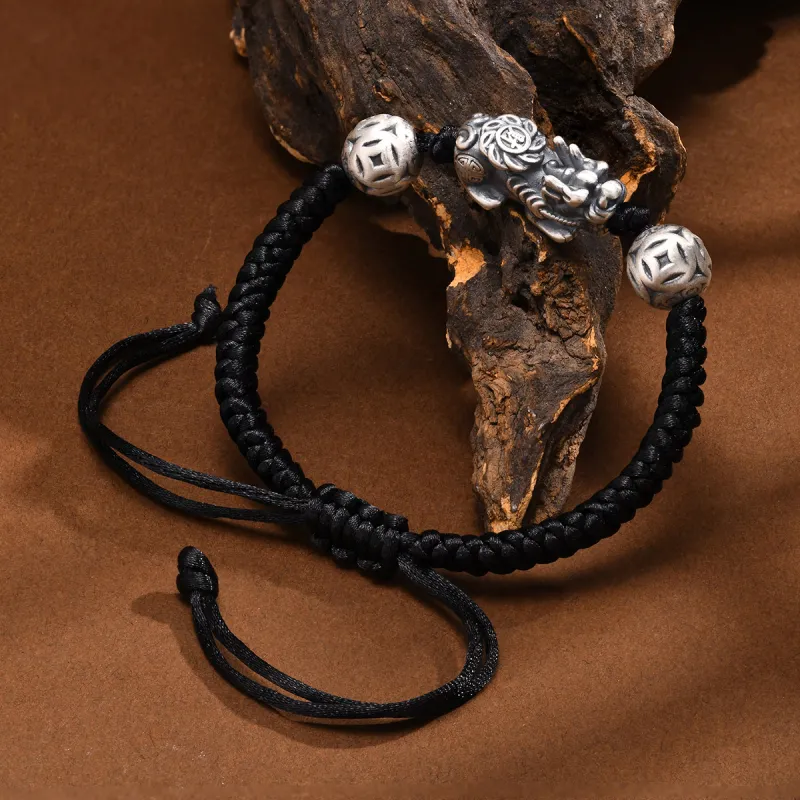 LIANDUO S999 Fine Silver Bracelets Men's-2