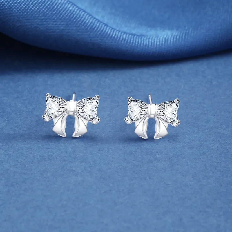 LIANDUO S999 Fine Silver Stud Earrings Women's-1