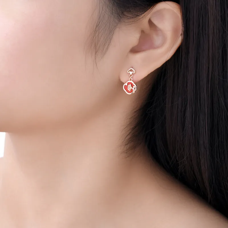 LIANDUO Jade Earrings Women's-4