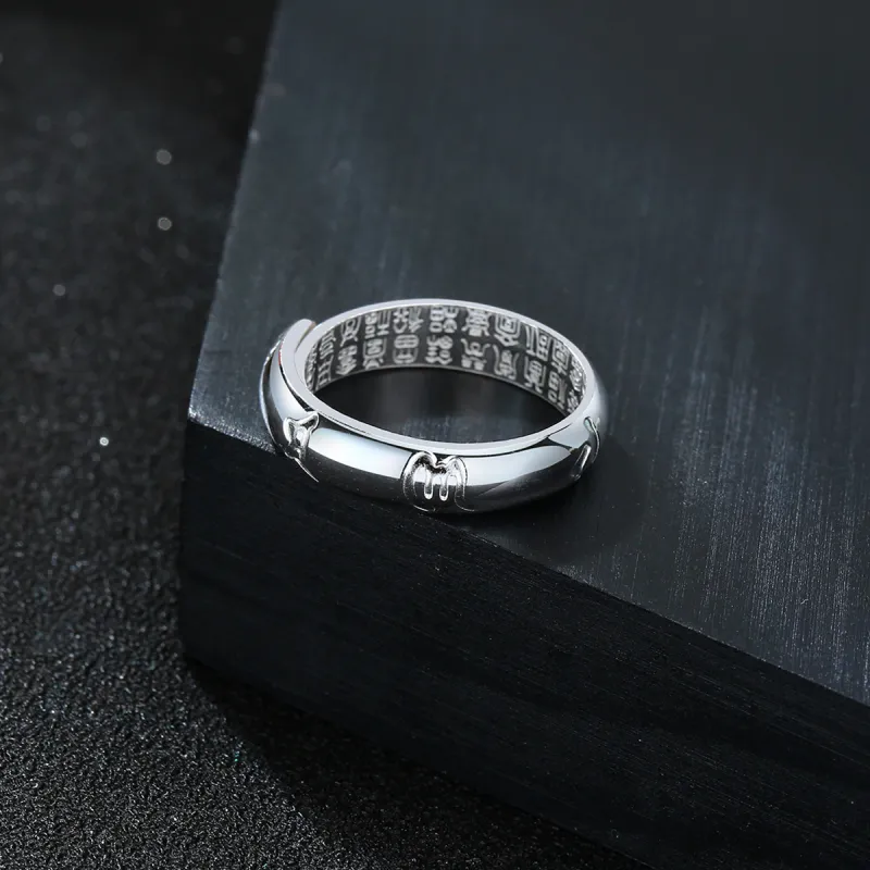 LIANDUO S999 Fine Silver Rings Unisex-1