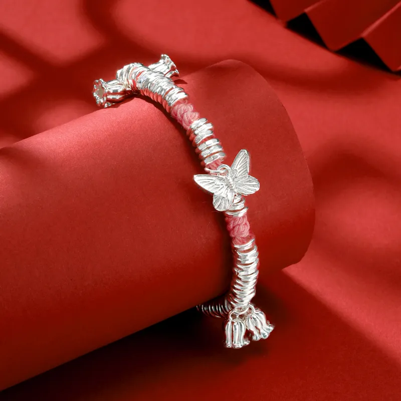 LIANDUO S999 Fine Silver Pure Silver Bracelets Women's-1