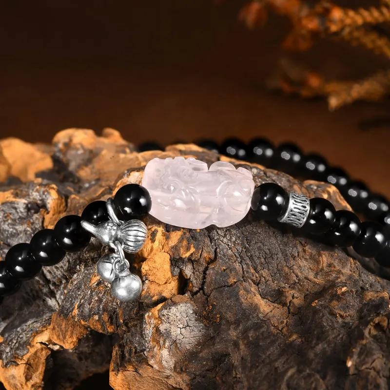 LIANDUO Obsidian Bracelets Women's-3