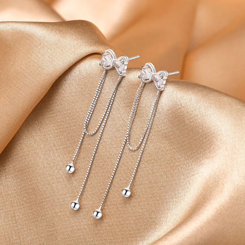 LIANDUO S925 Silver Earrings Women's-5