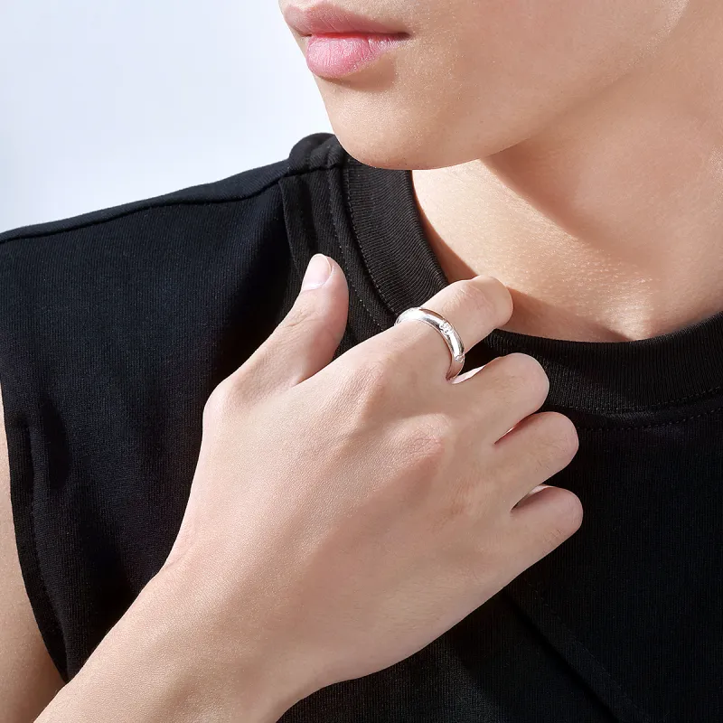 LIANDUO S999 Fine Silver Rings Unisex-3