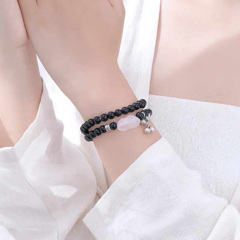 LIANDUO Obsidian Bracelets Women's-1
