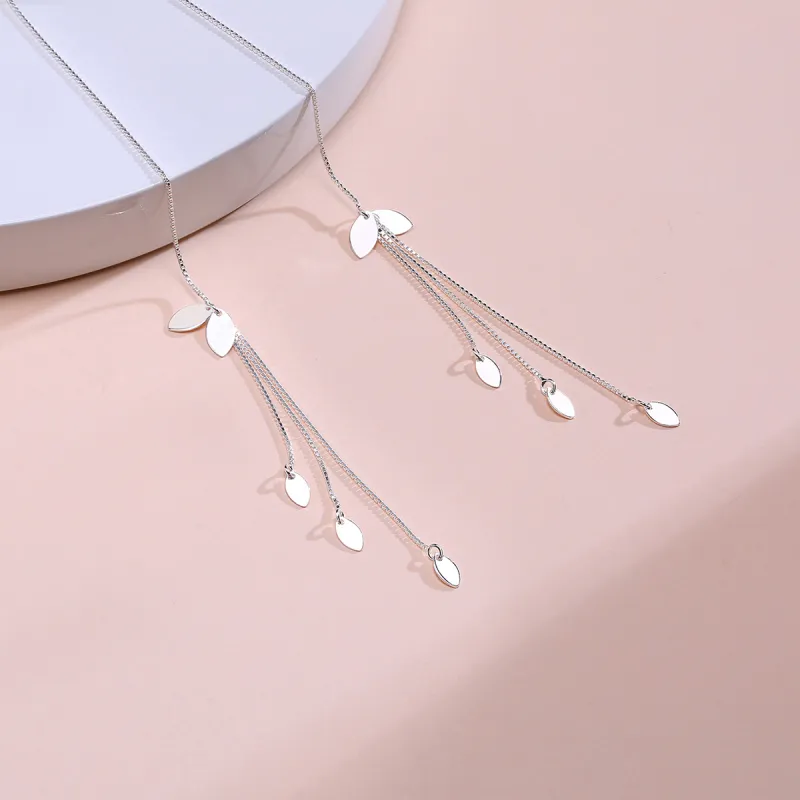 LIANDUO 925 Sterling Silver Drop Earrings Women's Good Luck-2