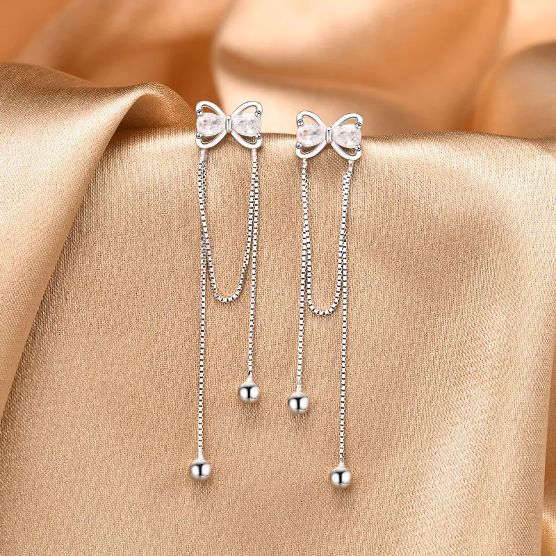 LIANDUO S925 Silver Earrings Women's-4