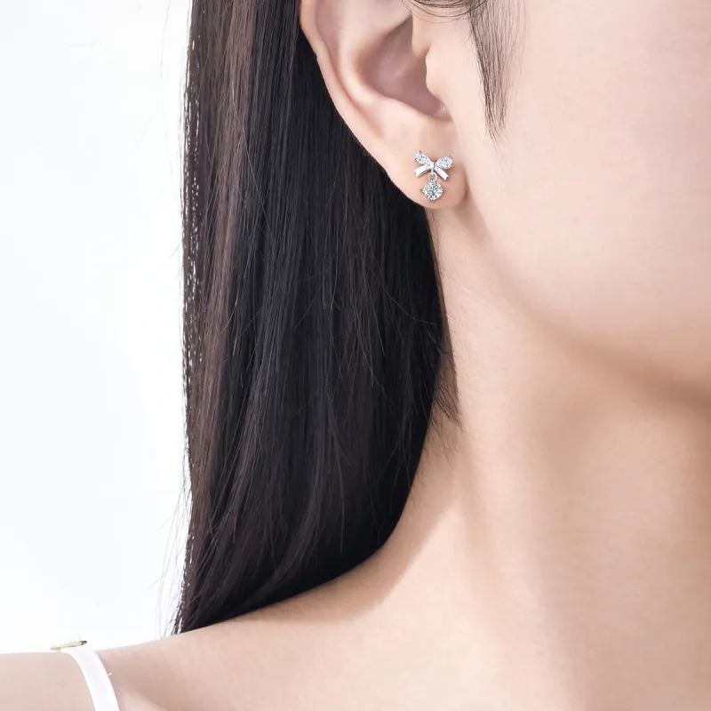 LIANDUO S925 Silver Earrings Women's-4