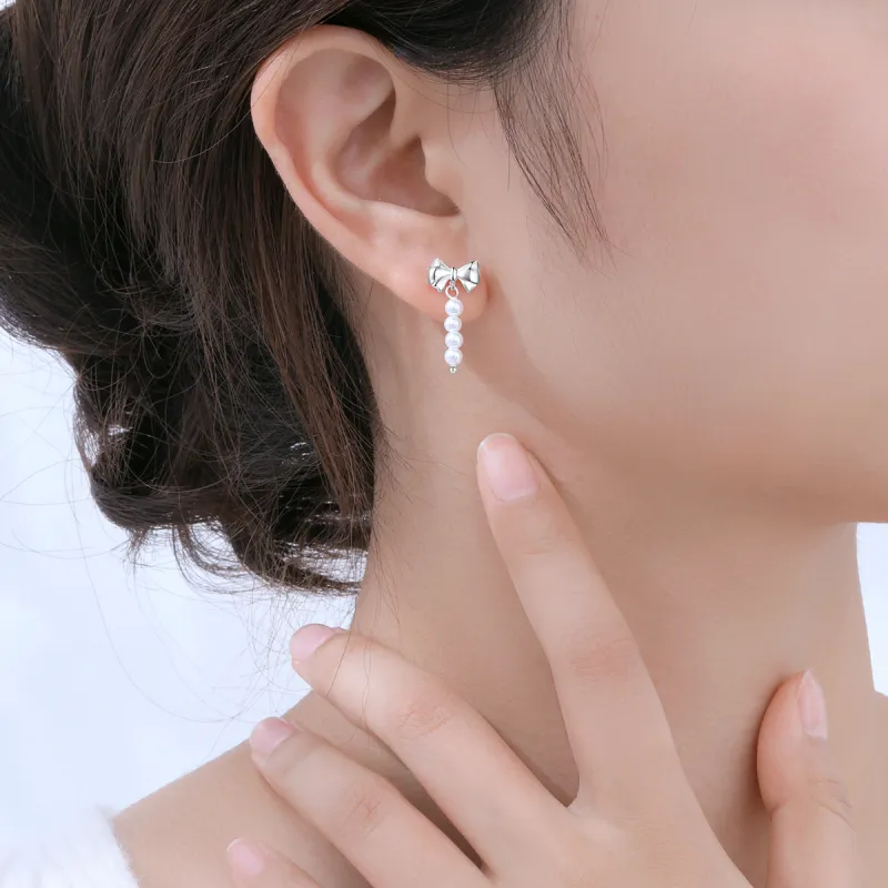 LIANDUO S925 Silver Earrings Women's-5