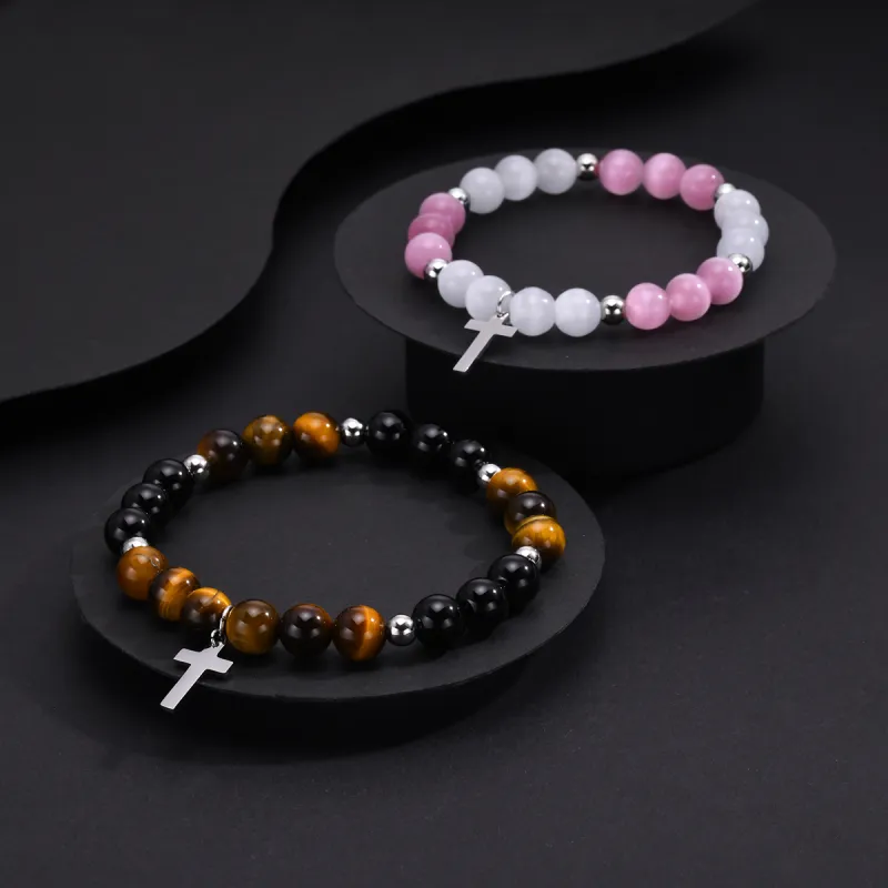 LIANDUO Tiger's Eye Stone Bracelets Unisex-4