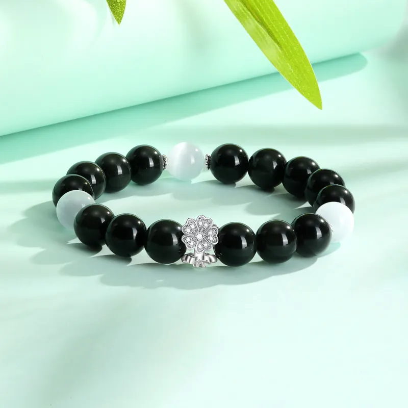 LIANDUO Natural Obsidian Bracelets Men's-1