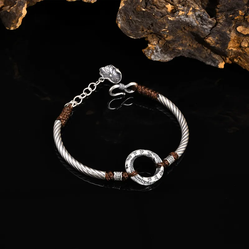 LIANDUO S999 Fine Silver Bracelets Men's-4
