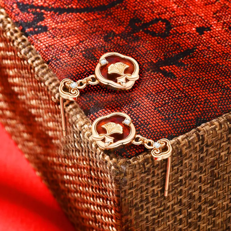 LIANDUO Jade Earrings Women's-3