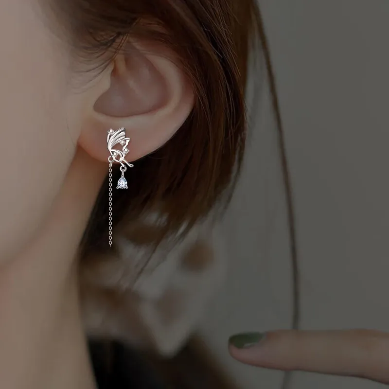 LIANDUO S925 Silver Earrings Women's-1