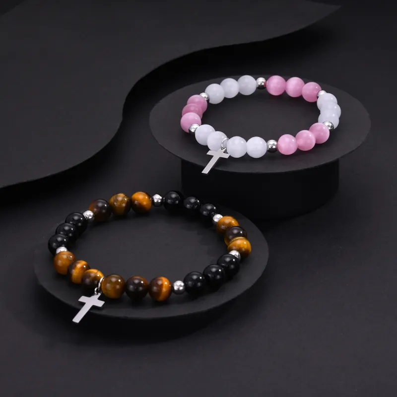 LIANDUO Tiger's Eye Stone Bracelets Unisex-5