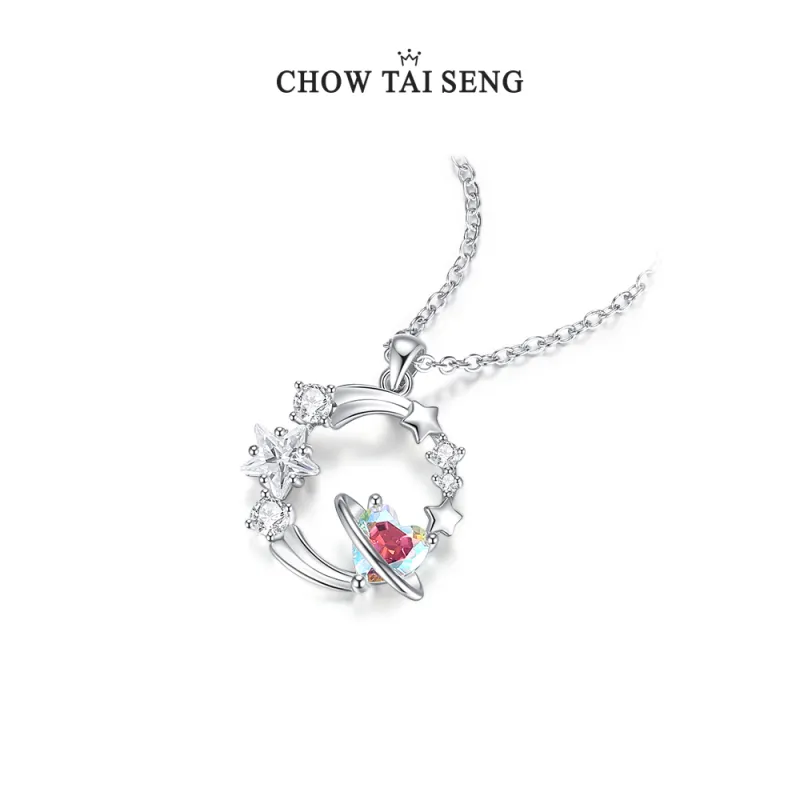 CHOW TAI SENG S925 Silver Necklaces Women's-1