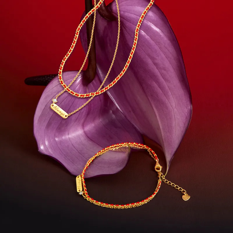 CHOW TAI SENG Campus Love Series S925 Silver Necklaces Women's-1