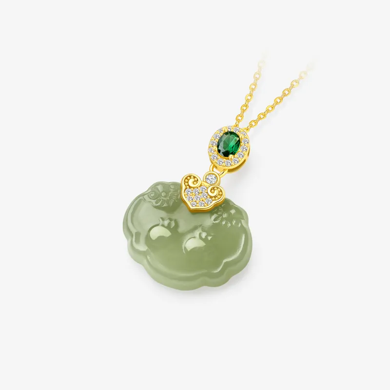 CHOW TAI SENG Necklaces Green Jade Women's-4