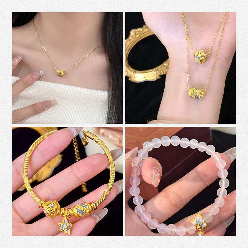 CHOW TAI SENG National Treasure Gold Bracelet Women's-3