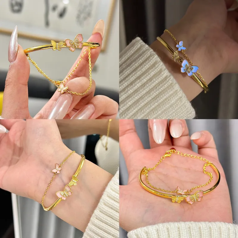 CHOW TAI SENG S925 Silver Bangles Women's-1