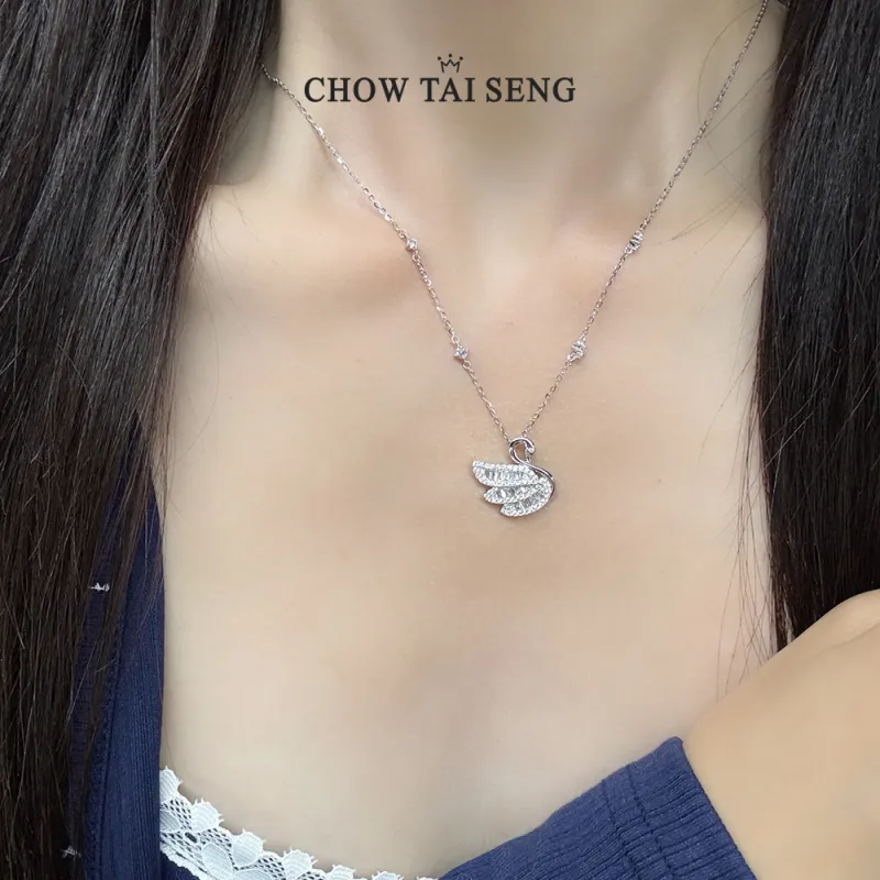 CHOW TAI SENG S925 Silver Necklaces Women's-1