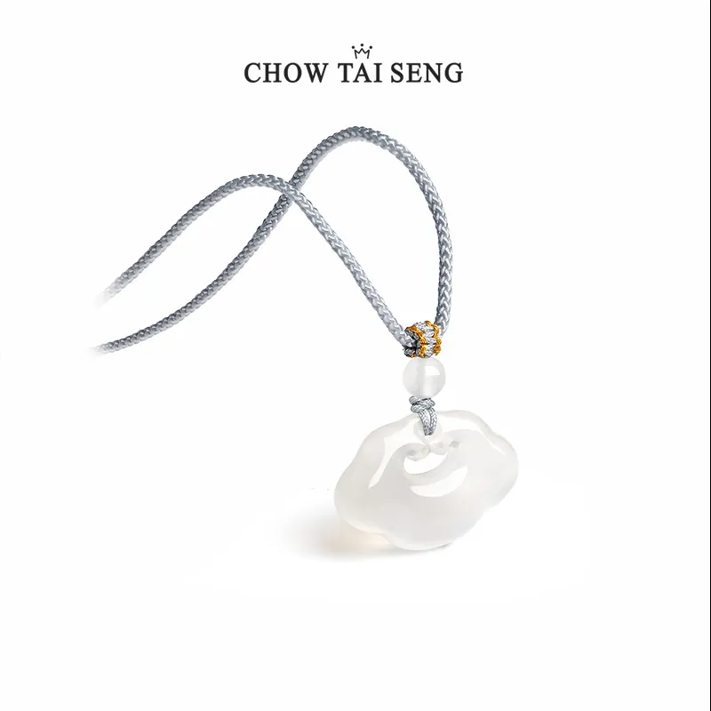 CHOW TAI SENG Chalcedony Pendants Unisex-4