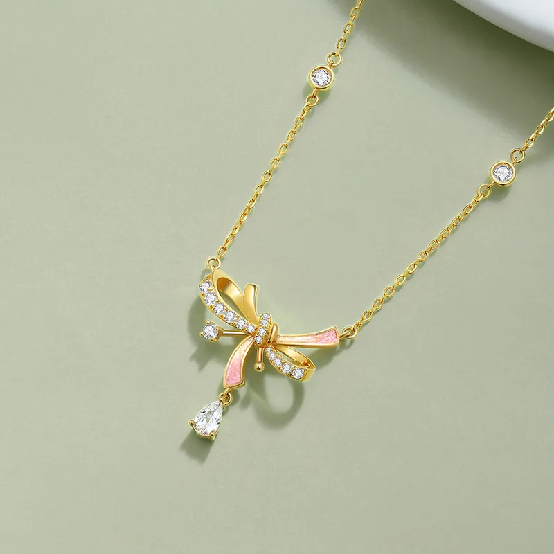 CHOW TAI SENG S925 Silver Necklaces Women's-4