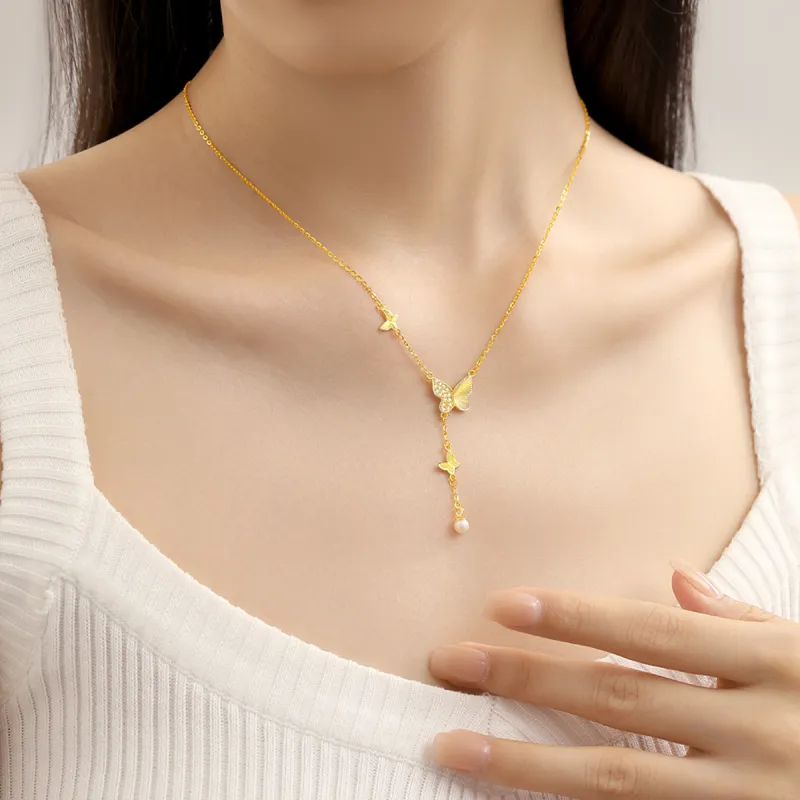 CHOW TAI SENG S925 Silver Necklaces Women's-5