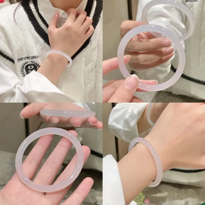 CHOW TAI SENG Chalcedony Bangles Women's-1