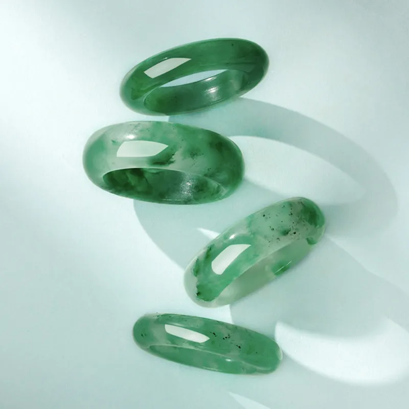 CHOW TAI SENG African Emerald Rings Unisex-2