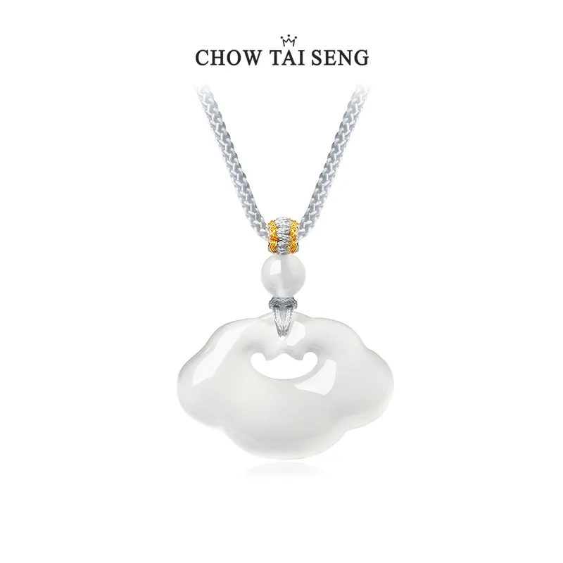 CHOW TAI SENG Chalcedony Pendants Unisex-3
