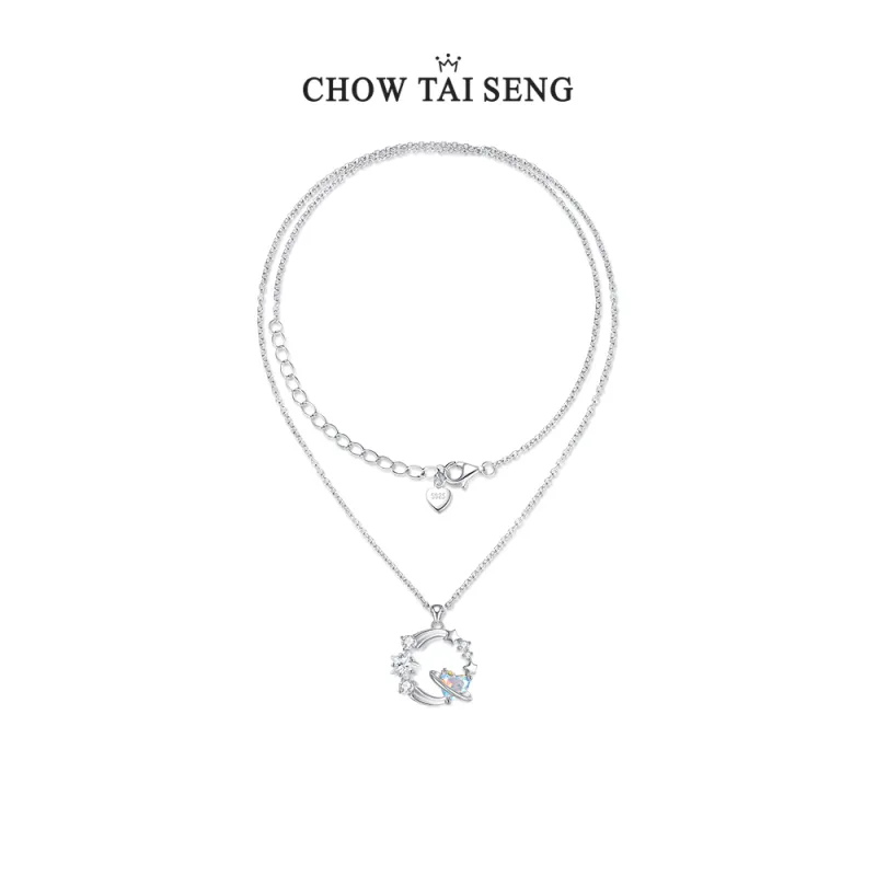 CHOW TAI SENG S925 Silver Necklaces Women's-2