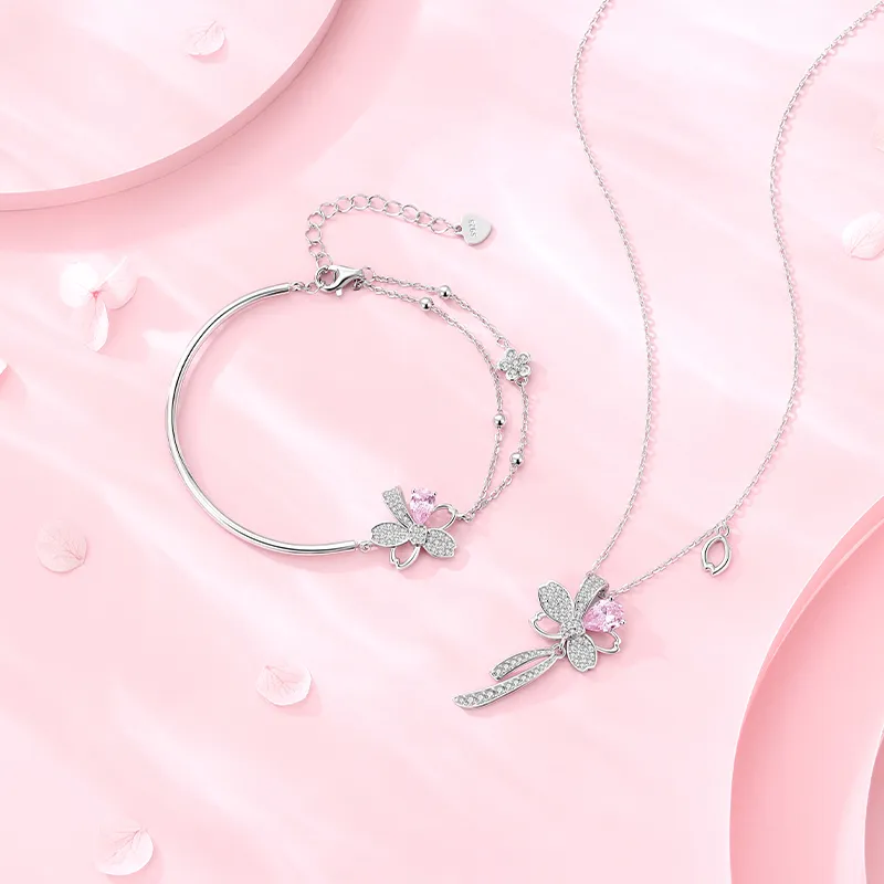 CHOW TAI SENG S925 Silver Necklaces Women's-1