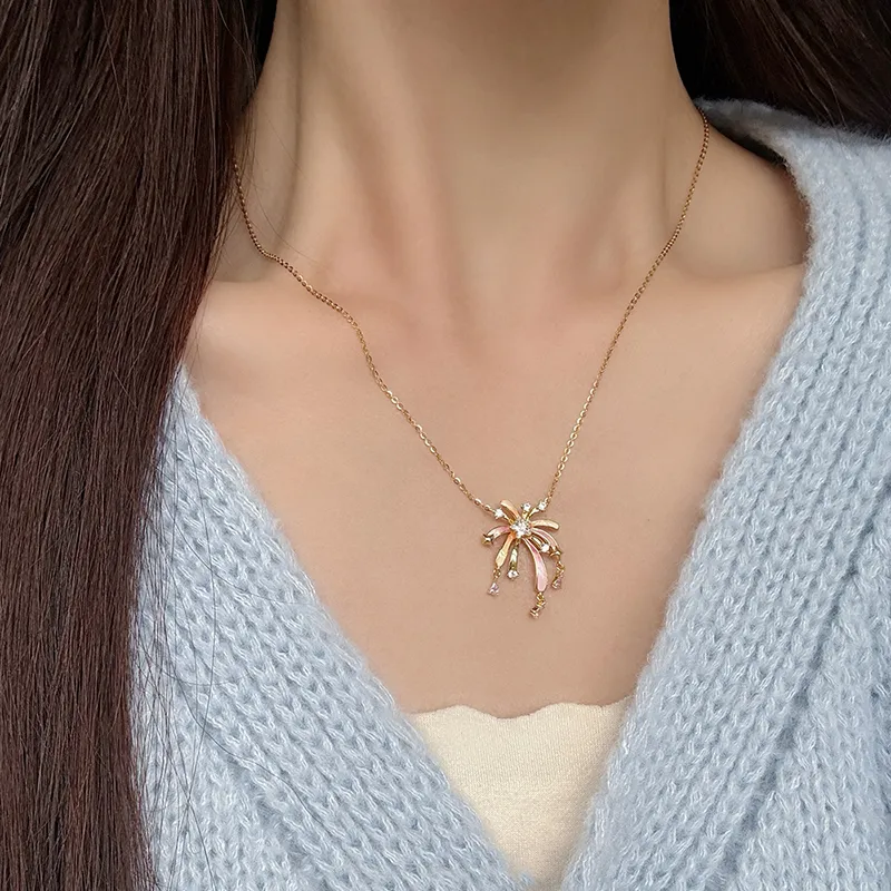 CHOW TAI SENG S925 Silver Necklaces Women's-3