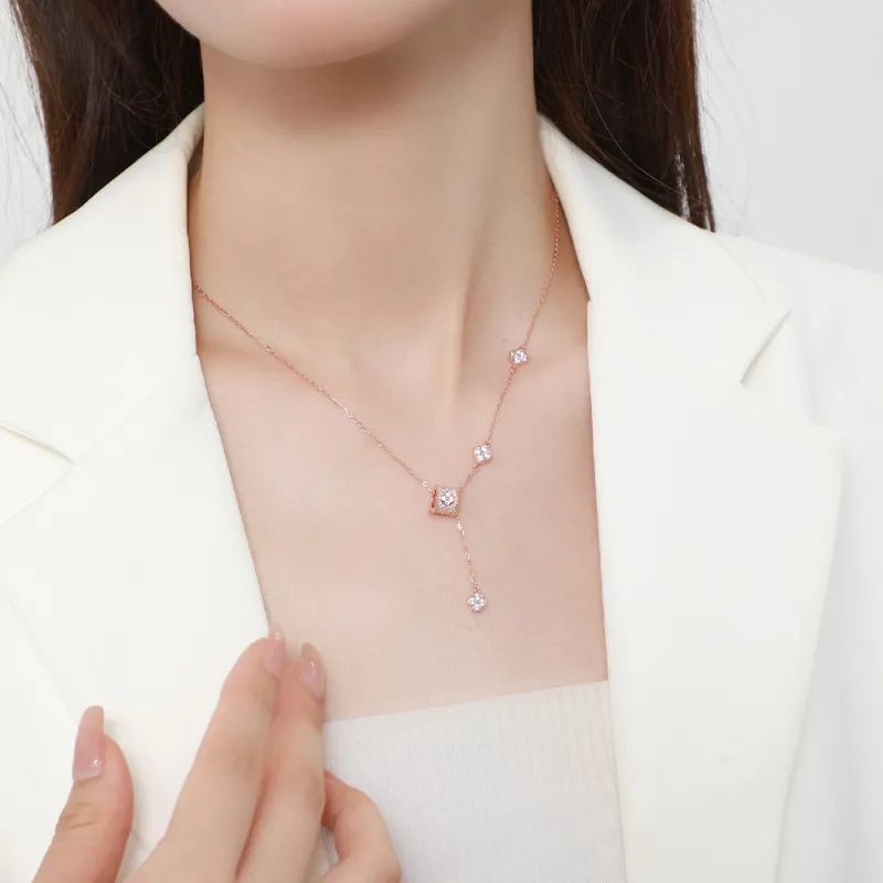 CHOW TAI SENG S925 Silver Necklaces Women's-1