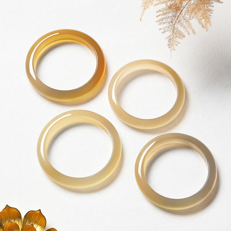 CHOW TAI SENG Chalcedony Bangles Women's-2